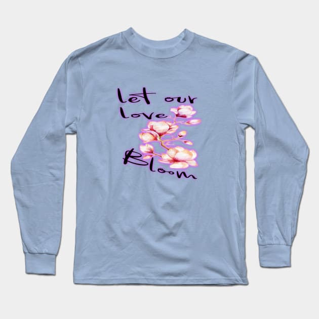 sakura's blooming Long Sleeve T-Shirt by focusLBdesigns